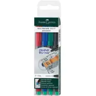 Faber-Castell: Set di pennarelli alcolici Multimark 0,6mm 4 pezzi
