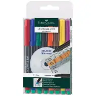 Faber-Castell: Set di pennarelli alcolici Multimark F 0,6 mm – 8 pezzi