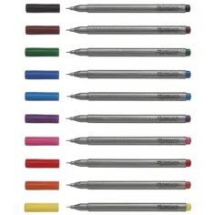 Faber-Castell: Set di penne a punta fine Grip 0,4mm, 10 pezzi immagine 2