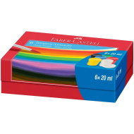 Faber-Castell: Set di tempere in barattolo 6x20ml