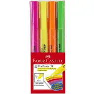 Faber-Castell: Set evidenziatori Textliner 38 da 4 pezzi
