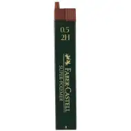 Faber-Castell: Super Polymer mina 0,5mm, 12 pezzi, 2H