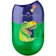 Faber-Castell: Temperamatite con dinosauro – 2 fori, con serbatoio