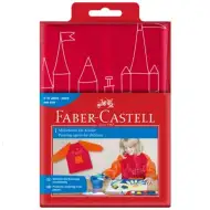 Faber-Castell: grembiule da pittura per bambini nei colori rosso-arancione