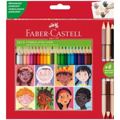 Faber-Castell: set di matite colorate 24+3 pezzi unico