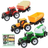 Farmer Truck: Set trattore agricolo a tre pezzi con rimorchio 28cm