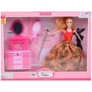Fashion Girl: Set bambola alla moda con toletta e pettine da 30 cm