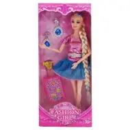 Fashion Girl bambola con valigia e orecchini 29cm