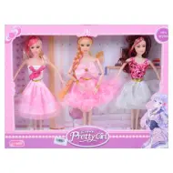 Fashion Girl: set di 3 bambole alla moda da 30 cm