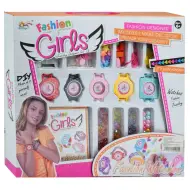 Fashion Girls: Set di perline per creare orologi con perline colorate, 5 orologi e accessori