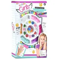 Fashion Girls: set per creare braccialetti con bottoni emoji e accessori con oltre 100 perline colorate