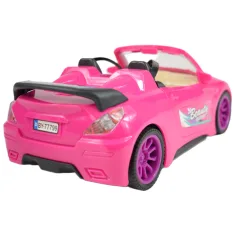 Fashion Sport Car: Set auto sportiva rosa con luci e suoni, con elicottero immagine 7