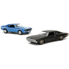 Fast & Furious: Pacchetto da 2 pezzi 1969 Chevrolet Camaro e 1968 Dodge Charger Widebody in scala 1/32 - Jada Toys immagine 5