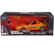 Fast &amp; Furious: Personaggio di Brian e modello di auto Toyota Supra 1/24 - Simba Toys