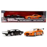 Fast &amp; Furious: Twin Pack Dodge Charger R/T e Toyota Supra veicoli in metallo doppio pacchetto 1/32 - Simba Toys