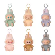 Figura Labubu con portachiavi, 17 cm, disponibile in diverse varianti.