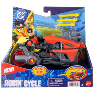 Figura dazione di Robin della DC con moto e razzi lanciabili – Mattel