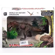 Figura di Tyrannosaurus Rex con uovo e piante
