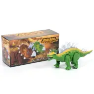 Figura di dinosauro Stegosauro verde con effetti luminosi