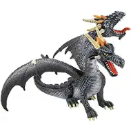 Figura di gioco drago nero a due teste - Bullyland