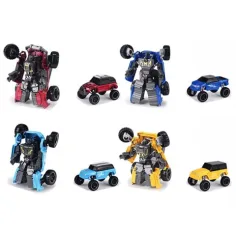 Figura robot trasformabile in auto 8 cm in diverse varianti immagine 2