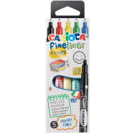 Fineliner Study Selection set da 5 pennarelli a punta fine 0,5 mm - Carioca