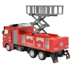 Fire Rescue: Camion dei pompieri con piattaforma aerea a frizione 19 cm immagine 2