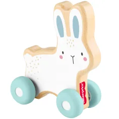 Fisher-Price: Coniglio con leva in legno - Mattel immagine 2