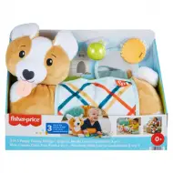 Fisher-Price: Corgie Puppy Cresci con me cuscino con sonaglio, dentaruolo e specchio - Mattel