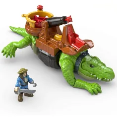 Fisher-Price: Imaginext coccodrillo e set da gioco Capitan Uncino - Mattel immagine 3