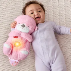 Fisher-Price: Lontra rosa dormigliona con funzioni - Mattel immagine 2