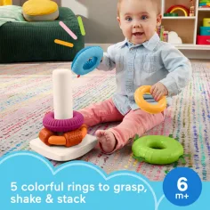 Fisher-Price: Sensory Rock-A-Stack™ piramide ad anelli - Mattel immagine 2