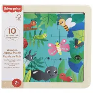 Fisher-Price: Tavoletta puzzle in legno con insetti del bosco - Mattel