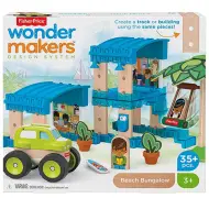 Fisher-Price: Wonder Makers bungalow sulla spiaggia set di costruzione 35 pezzi - Mattel