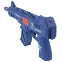 Flint Gun: Fucile mitragliatore militare blu con funzione di imitazione del colpo, 30 cm immagine 3