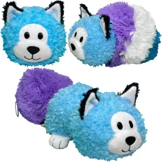 FlipaZoo: Peluche reversibile da gatto a husky di 28 cm immagine 3