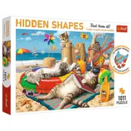 Forme Nascoste: Vacanza Felina puzzle 1000 pezzi - Trefl