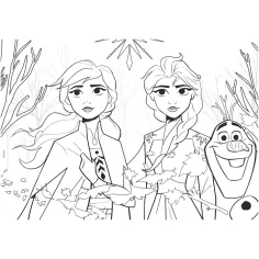 Frozen 2 puzzle e album da colorare 2 in 1 da 60 pezzi 50x35cm - Lisciani immagine 3