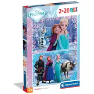 Frozen Avventure Magica 2x20 pezzi Supercolor Puzzle - Clementoni