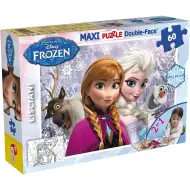 Frozen Le sorelle 2 in 1 maxi puzzle da 60 pezzi e da colorare 70x50 cm - Lisciani