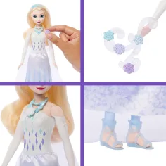 Frozen: Sorpresa di cristallo di ghiaccio - Bambola Elsa - Mattel immagine 3