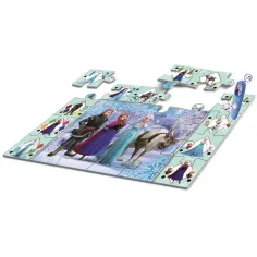 Frozen interattivo puzzle da pavimento 24 pezzi - Clementoni immagine 2