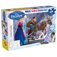Frozen squadra 2 in 1 puzzle da 108 pezzi e libro da colorare 70x50cm - Lisciani