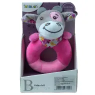FunMuch: Sonaglio per bebè a forma di mucca rosa in peluche
