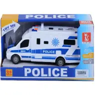 Furgone della polizia con luci e suoni