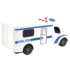 Furgone della polizia telecomandato con effetti luminosi e sonori in scala 1/24, 20 cm immagine 2