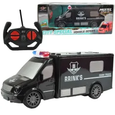 Furgone per il trasporto di denaro RC con effetti luminosi scala 1/30 20cm