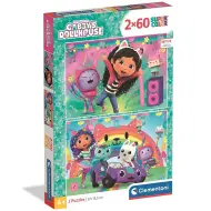 Gabby casa delle bambole: Super Color Puzzle 2x60 pezzi - Clementoni