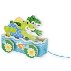 Gara di rane gioco da traino in legno - Melissa & Doug immagine 2