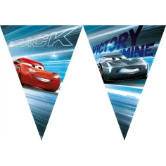 Ghirlanda di bandierine per festa Cars 230 cm